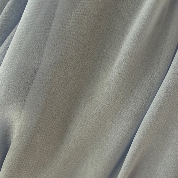 Revelry Elegant Light Blue Ruffle Maxi Dress - Picture 8 of 9